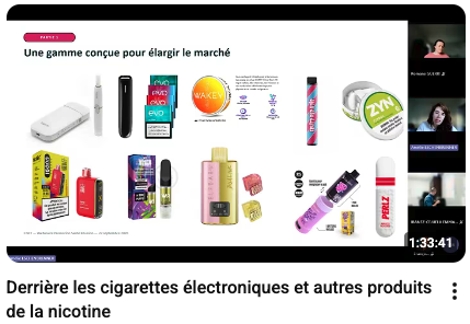 Derrière les cigarettes électroniques et autres produits de la nicotine